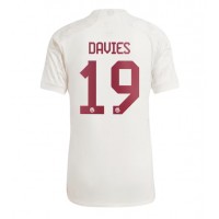 Bayern Munich Alphonso Davies #19 Tretí futbalový dres 2023-24 Krátky Rukáv